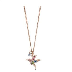 🍁LCConrad Rose-gold tone Rainbow  Bird necklace
